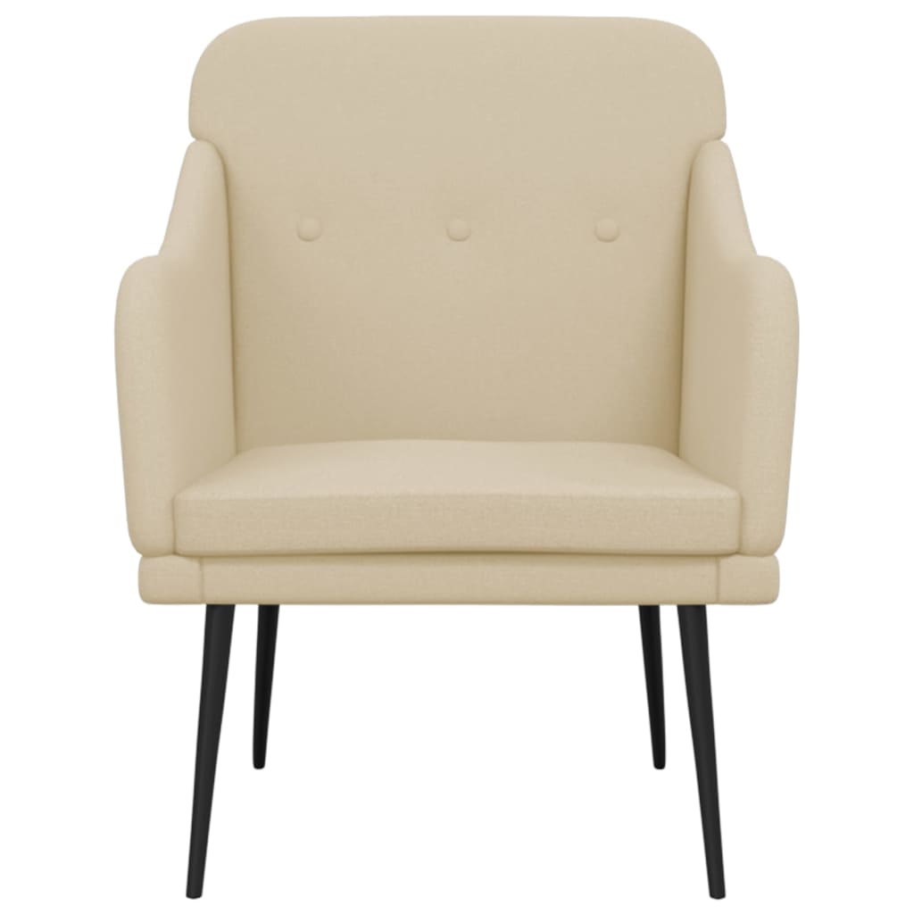 Fotelja krem 63 x 76 x 80 cm od tkanine