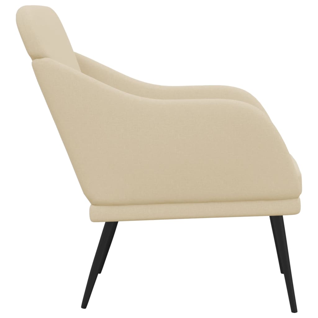 Fotelja krem 63 x 76 x 80 cm od tkanine
