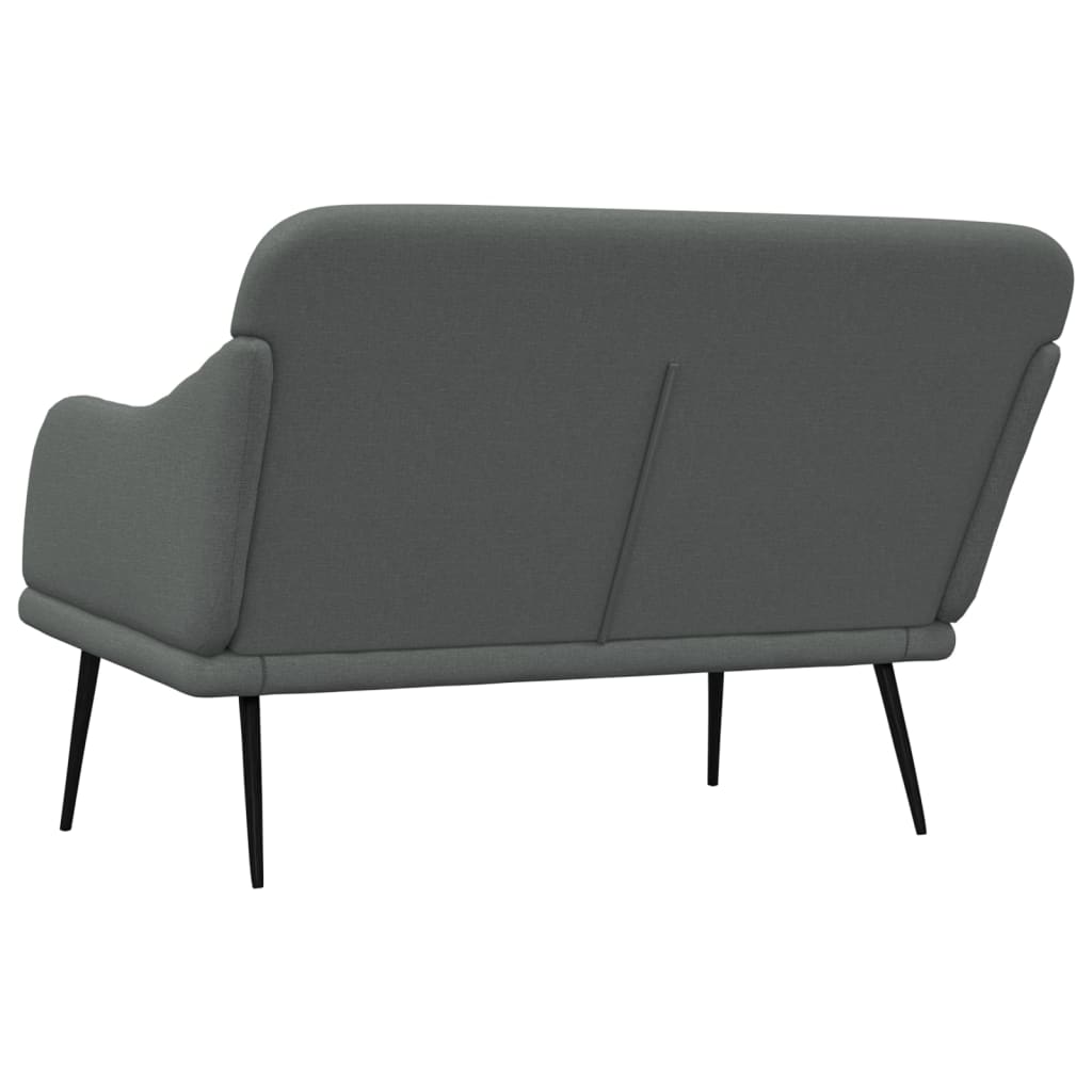 Klupa tamnosiva 110 x76 x 80 cm od tkanine