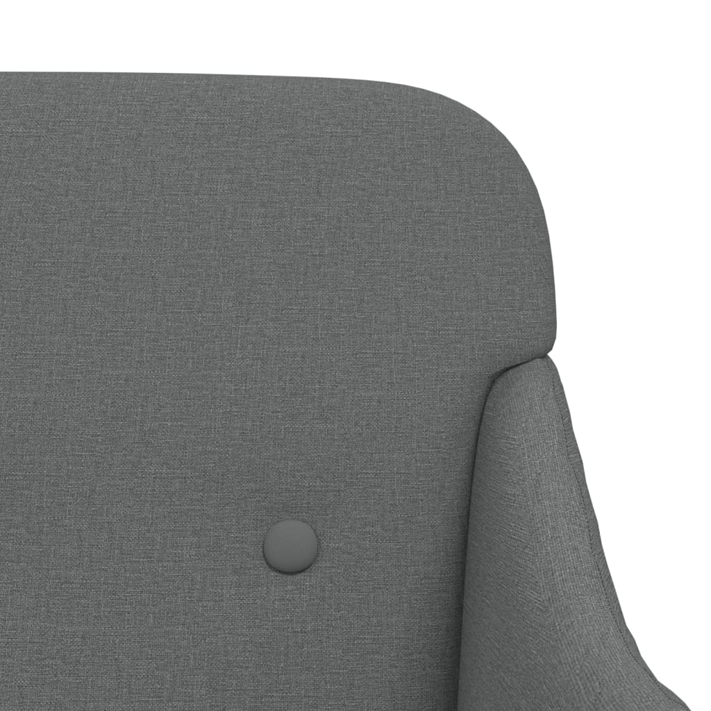 Klupa tamnosiva 110 x76 x 80 cm od tkanine