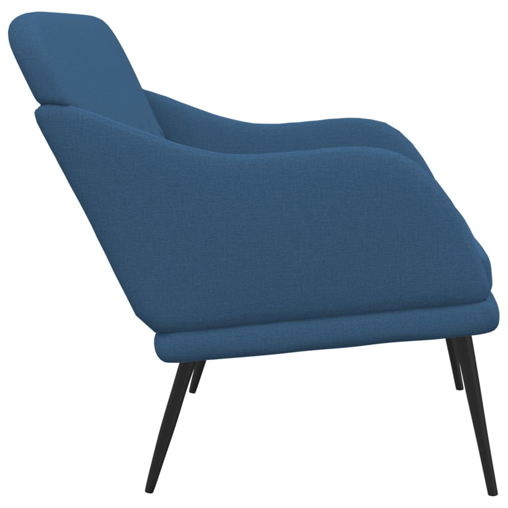 Klupa plava 110 x 76 x 80 cm od tkanine