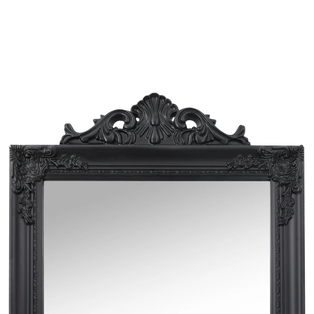 Samostojeće ogledalo crno 40 x 160 cm