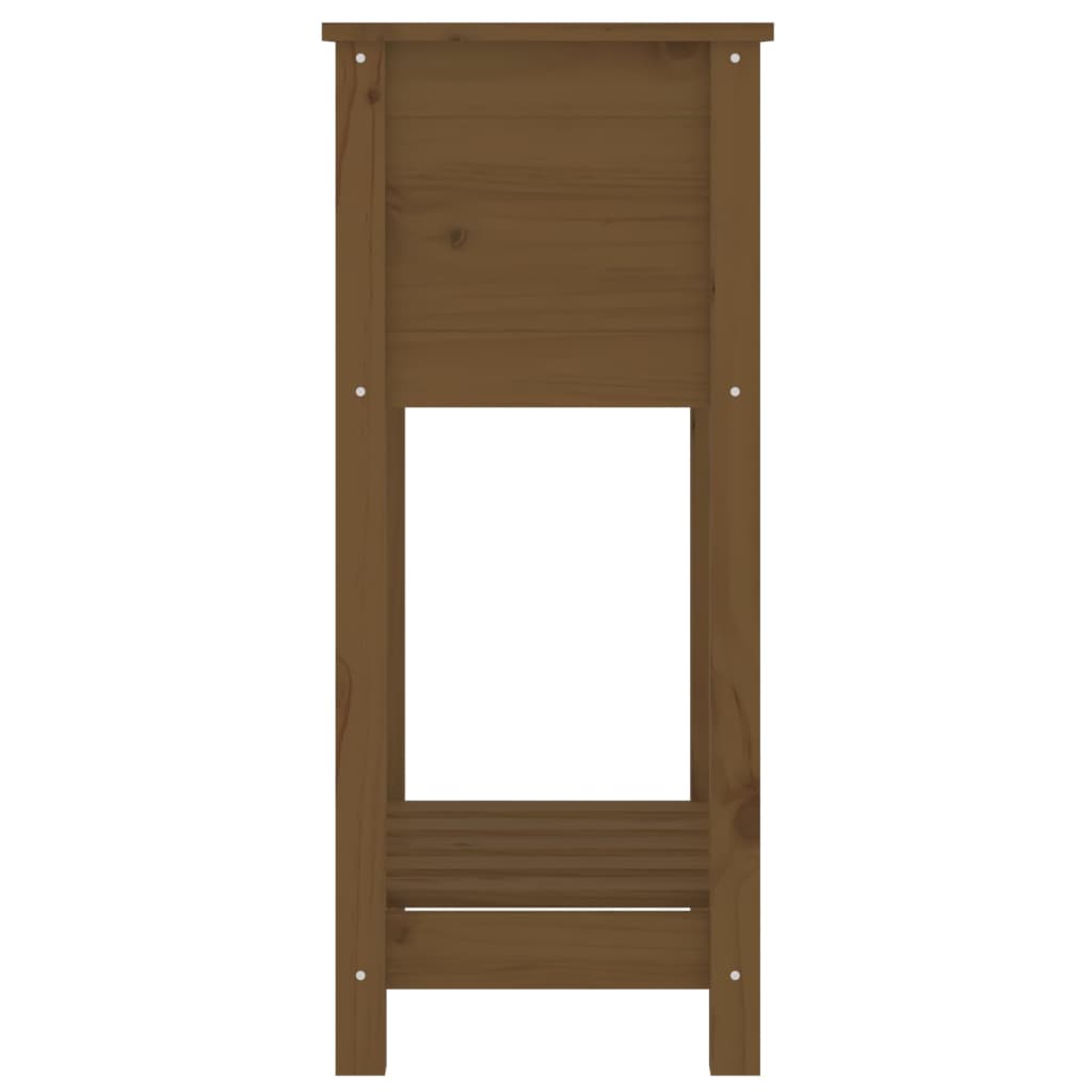 Sadilica s policom boja meda 54x34,5x81 cm od masivne borovine