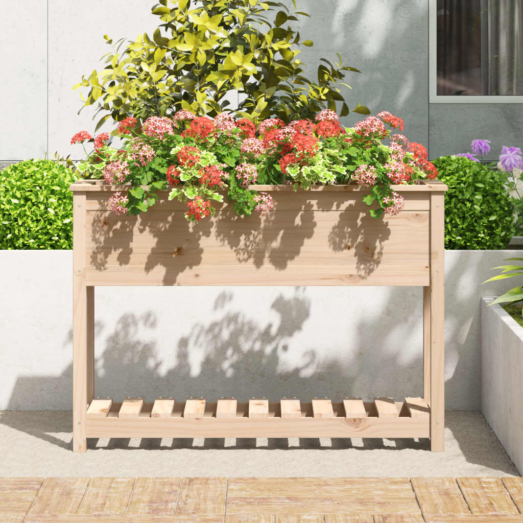 Sadilica s policom 111,5x34,5x81 cm od masivne borovine