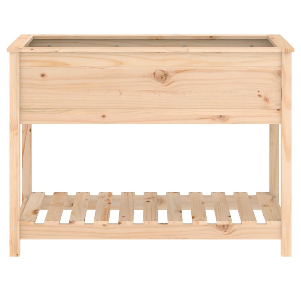 Sadilica s policom 111,5x54x81 cm od masivne borovine