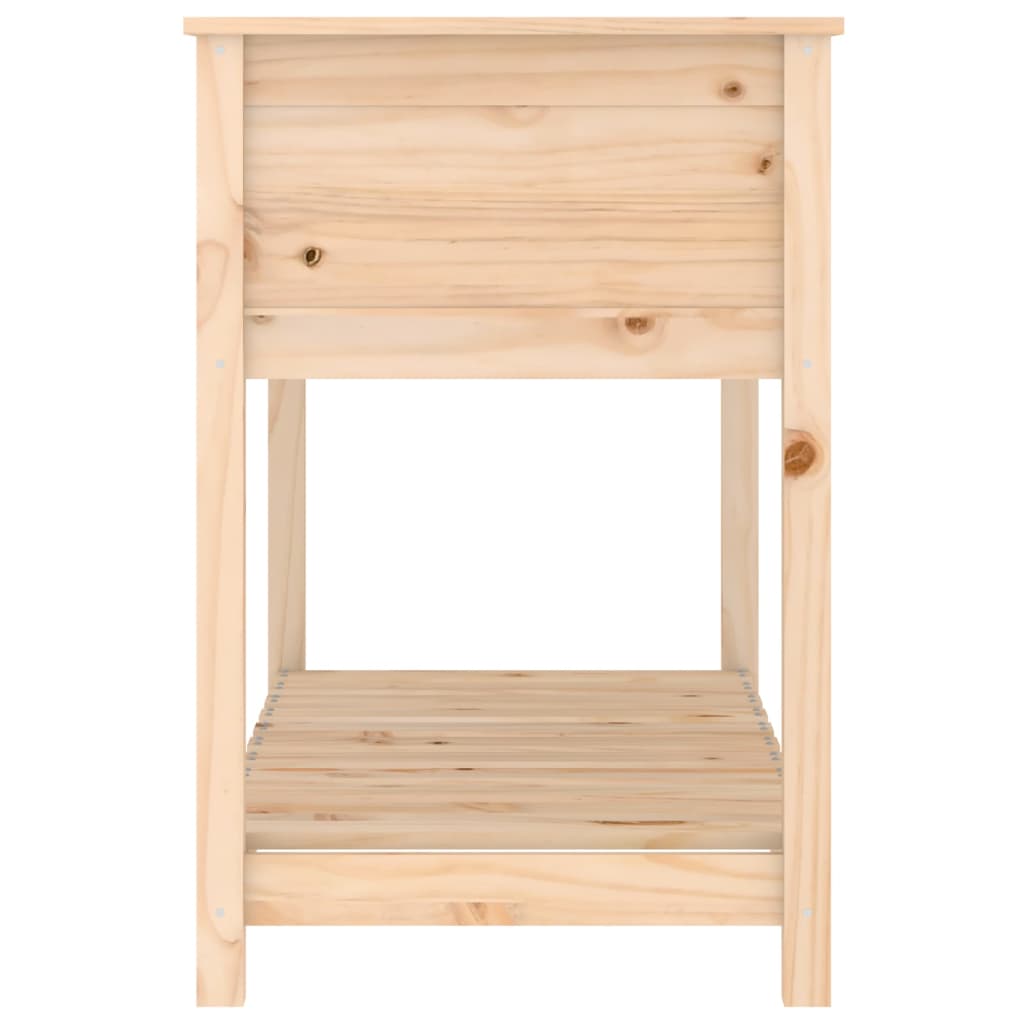Sadilica s policom 111,5x54x81 cm od masivne borovine