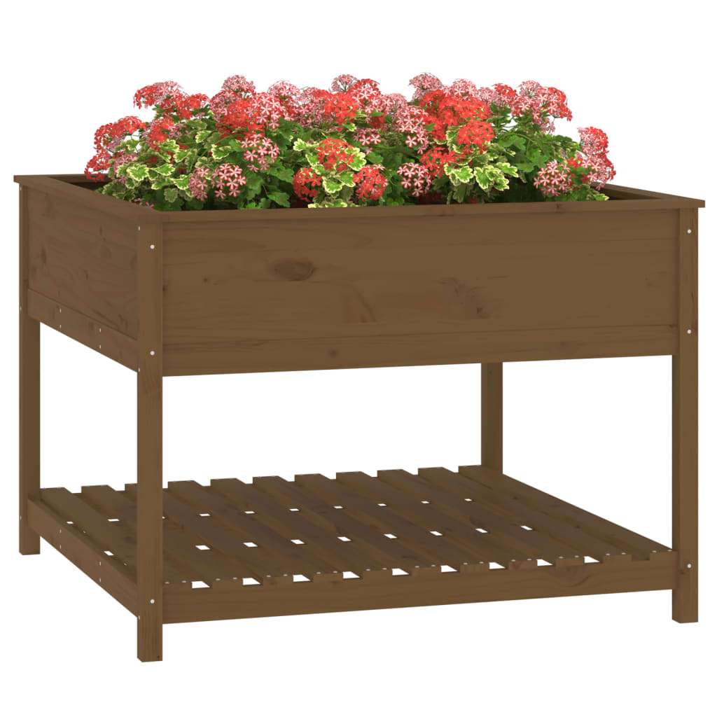Sadilica policom boja meda 111,5x111,5x81cm od masivne borovine