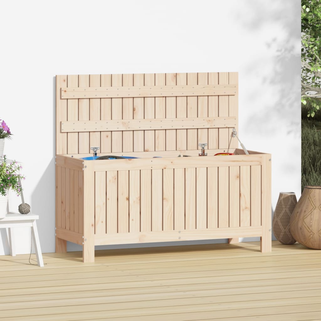 Vrtna kutija za pohranu 108 x 42,5 x 54 cm od masivne borovine