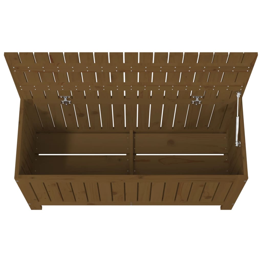 Vrtna kutija za pohranu boja meda 108x42,5x54 cm od borovine