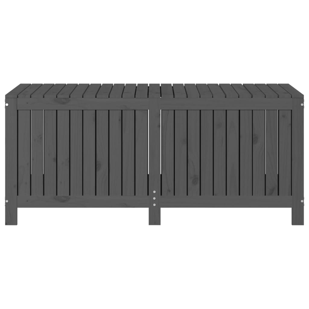 Vrtna kutija za pohranu siva 147x68x64 cm od masivne borovine