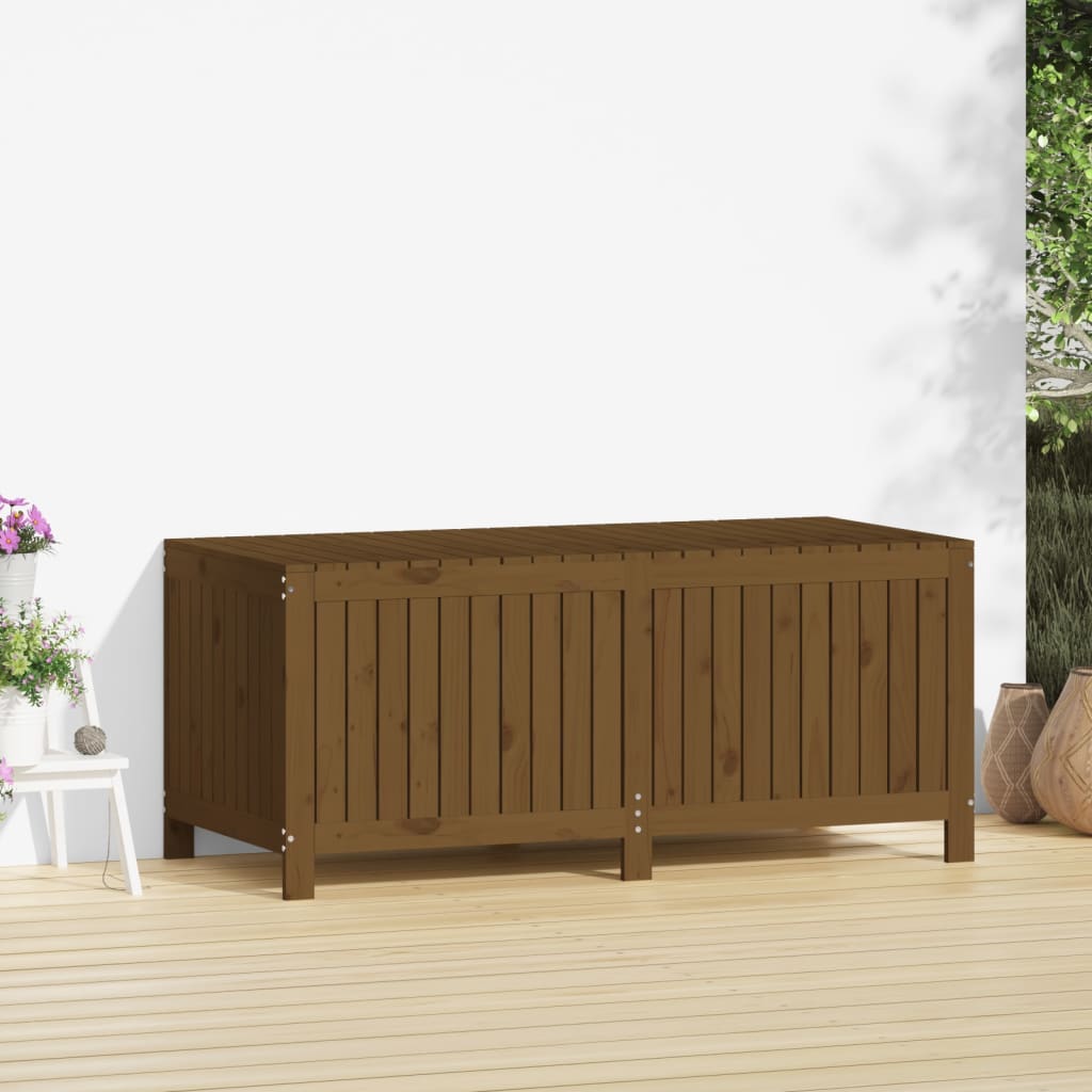 Vrtna kutija za pohranu boja meda 147x68x64 cm od borovine