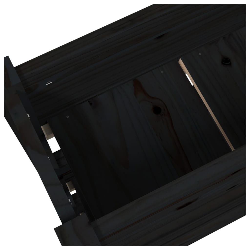 Sadilica crna 77 x 25 x 104,5 cm od masivne borovine