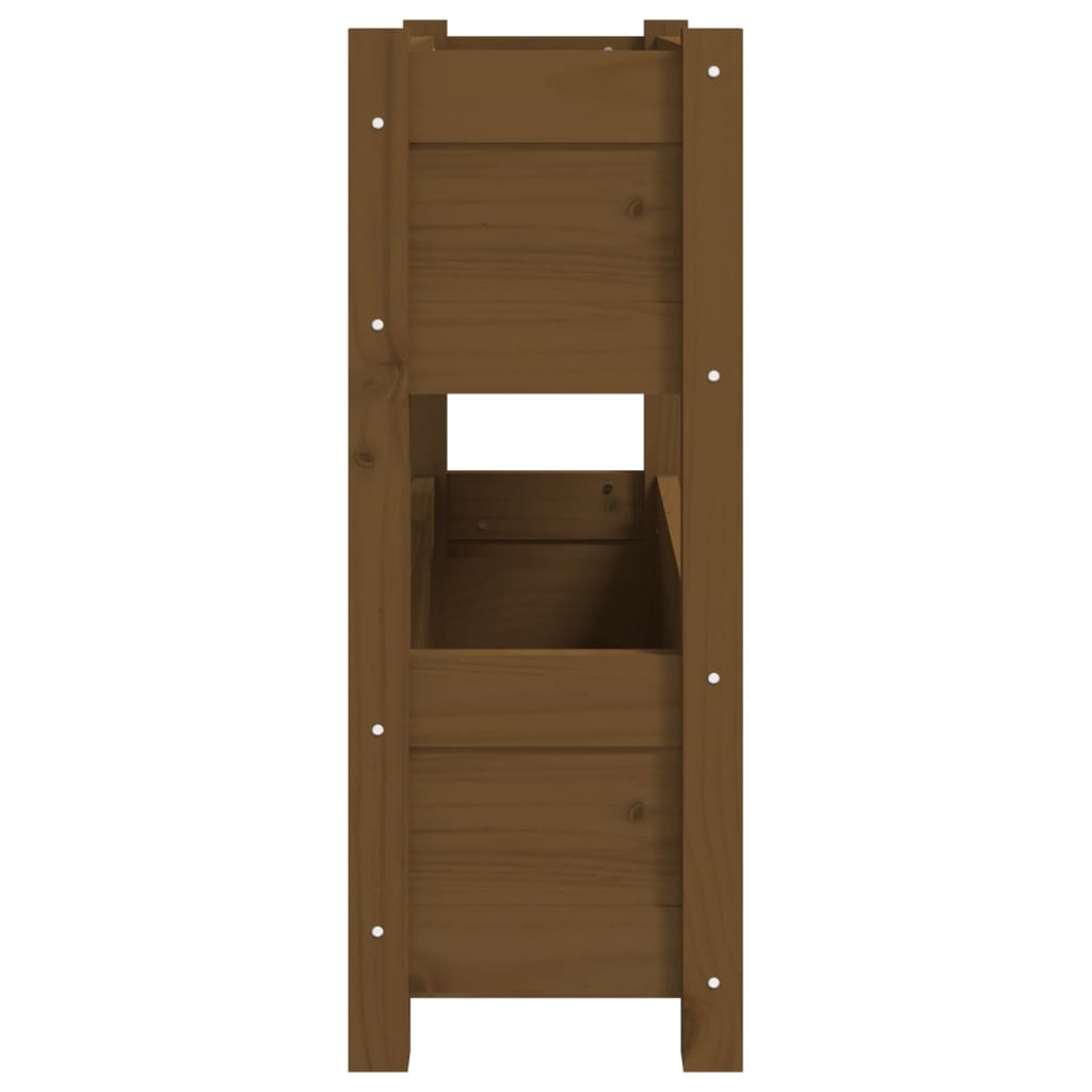 Sadilica smeđa boja meda 77x25x66 cm od masivne borovine