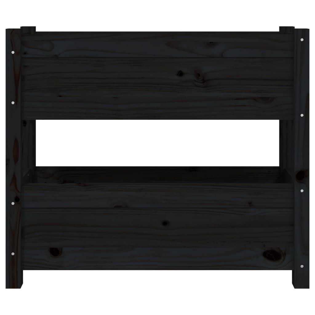 Sadilica crna 77x25x66 cm od masivne borovine
