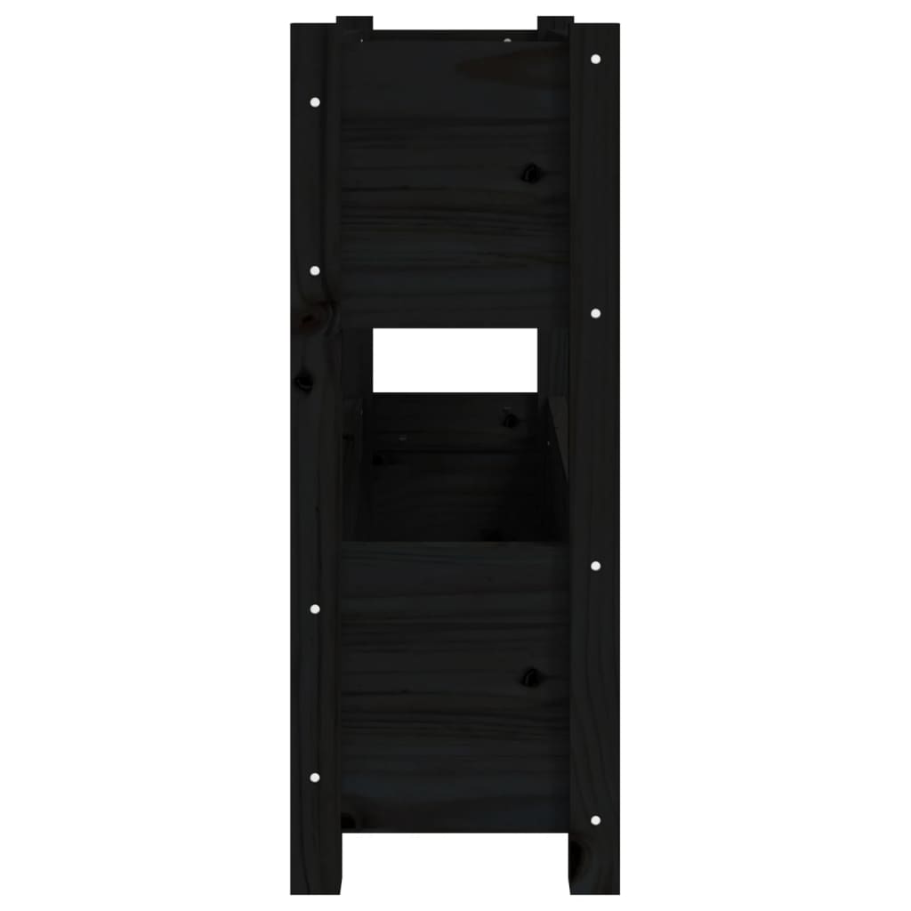 Sadilica crna 77x25x66 cm od masivne borovine
