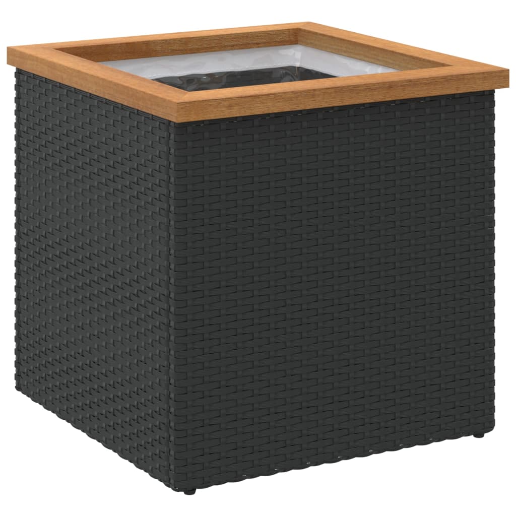 Sadilica crna 40 x 40 x 40 cm od poliratana