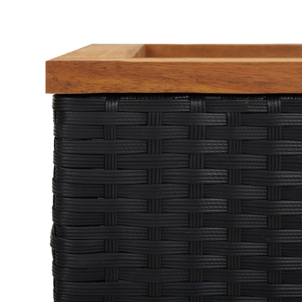 Sadilica crna 40 x 40 x 80 cm od poliratana