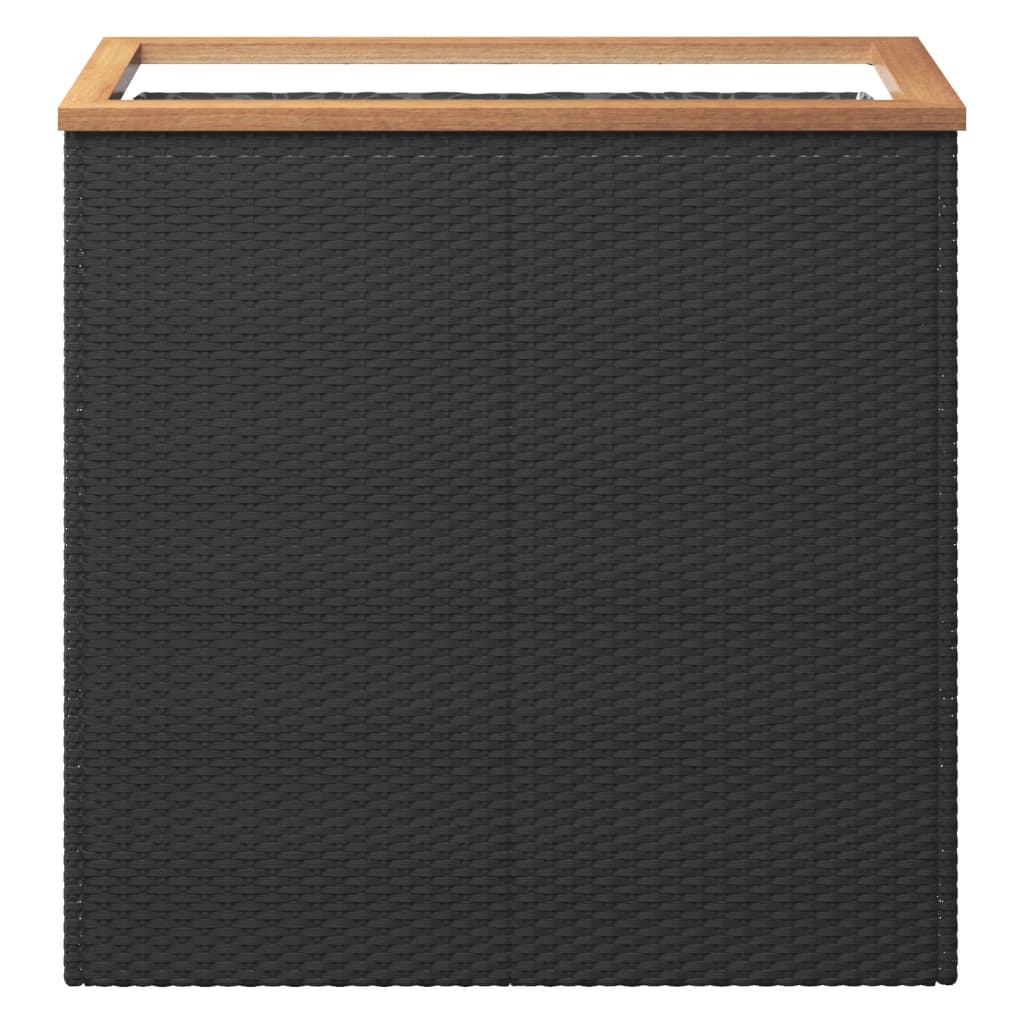 Sadilica crna 80 x 40 x 80 cm od poliratana
