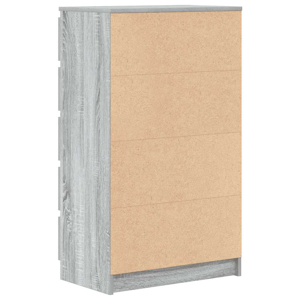 Ladičar siva boja hrasta 60 x 36 x 103 cm od konstruiranog drva