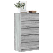 Ladičar siva boja hrasta 60 x 36 x 103 cm od konstruiranog drva