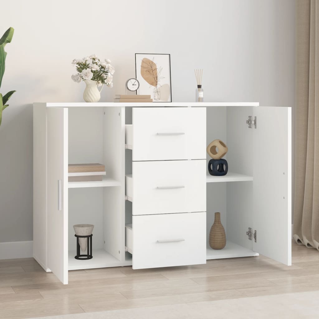 Komoda bijela 91 x 29,5 x 65 cm od konstruiranog drva