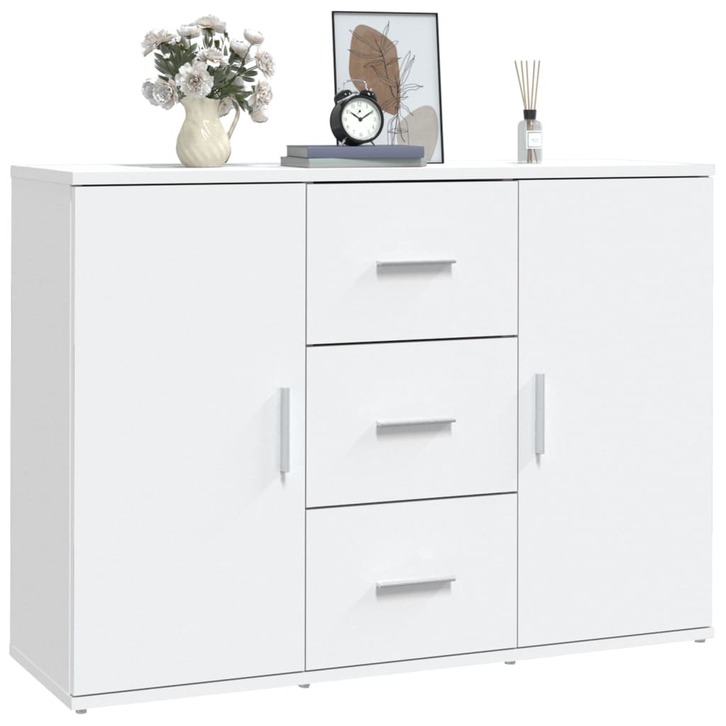 Komoda bijela 91 x 29,5 x 65 cm od konstruiranog drva