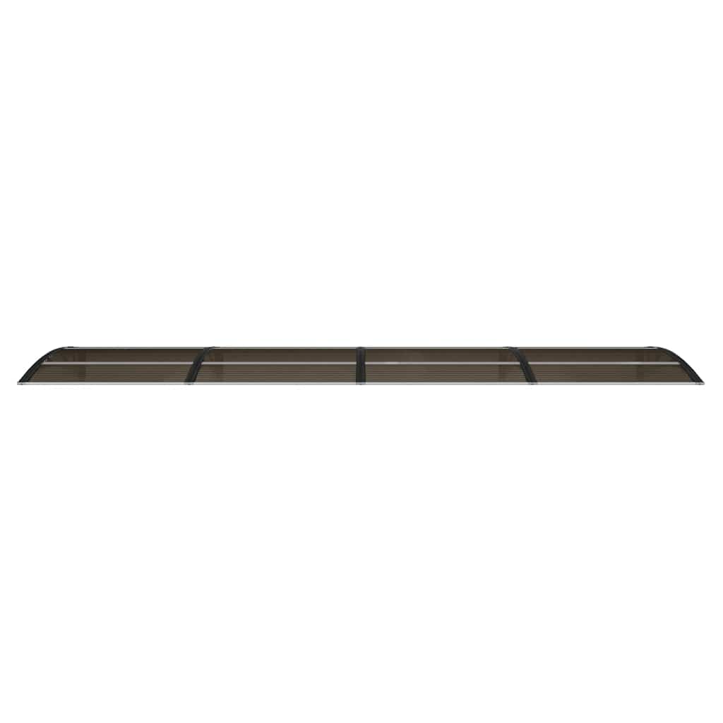 Nadstrešnica za vrata Crna 400x100 cm Polikarbonat