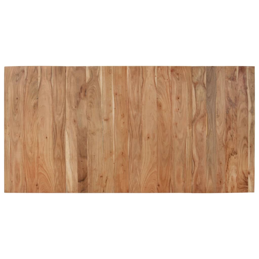 Blagovaonski stol crni 180x90x77 cm od masivnog bagremovog drva