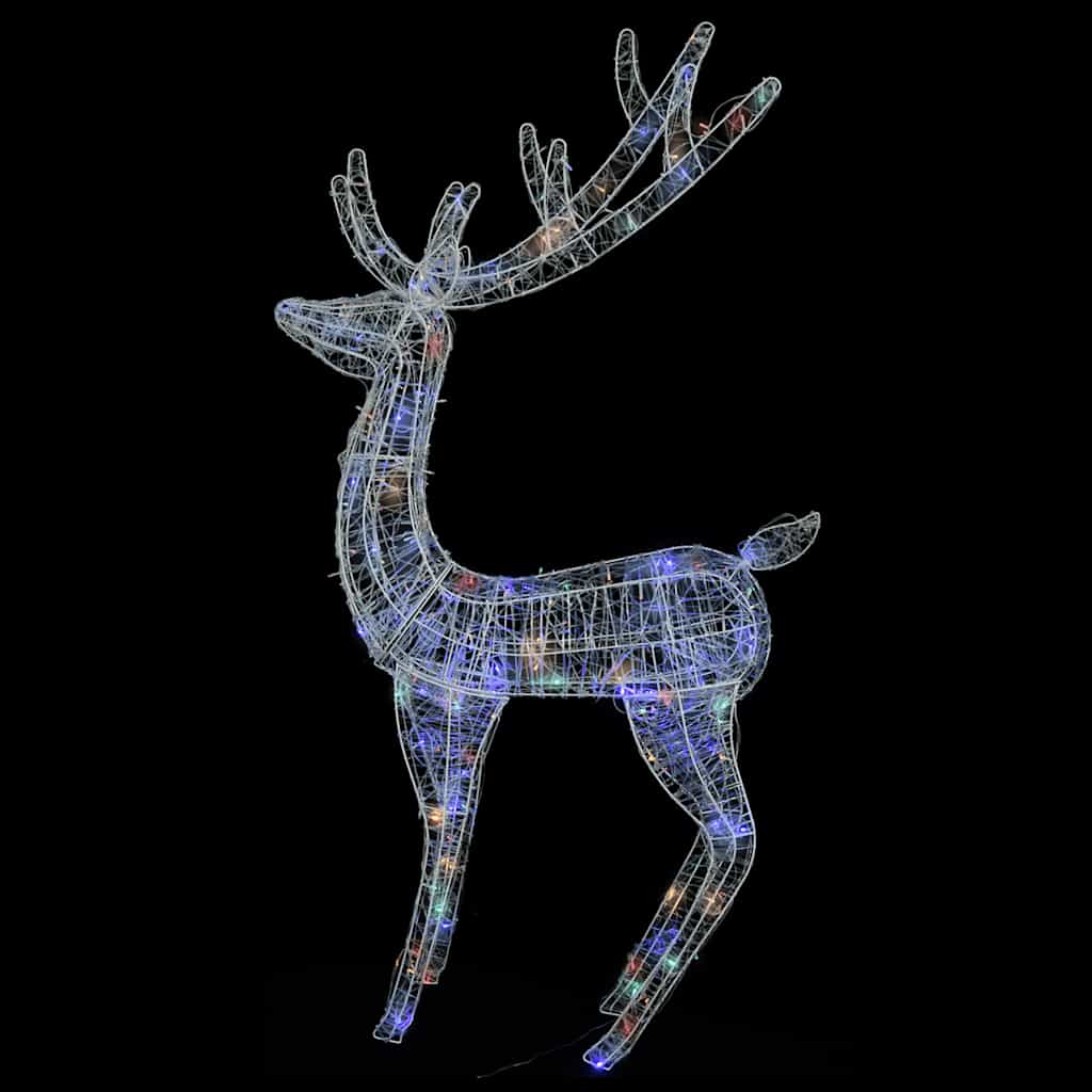 XXL akrilni božićni sobovi 250 LED 2 kom 180 cm šareni
