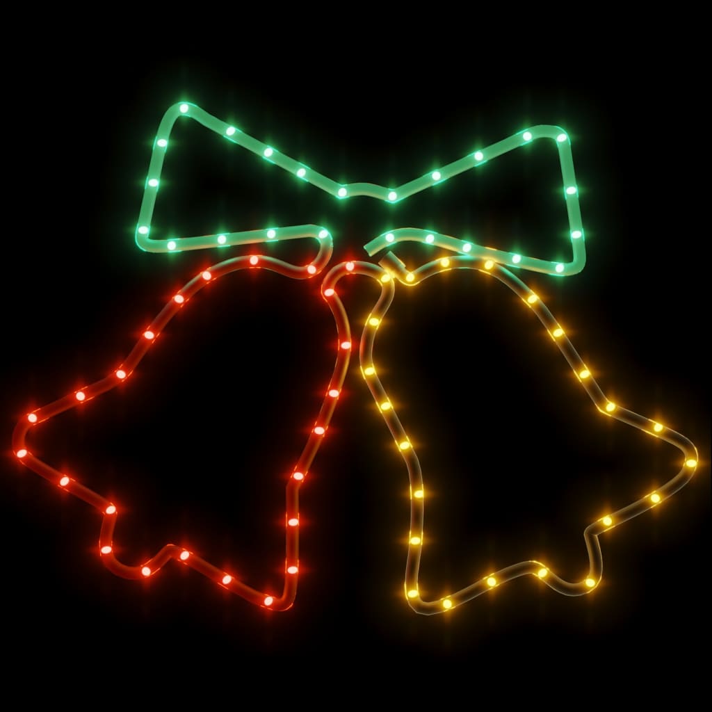 Figure božićnih zvona sa 72 LED žarulje 2 kom 50 x 56 cm