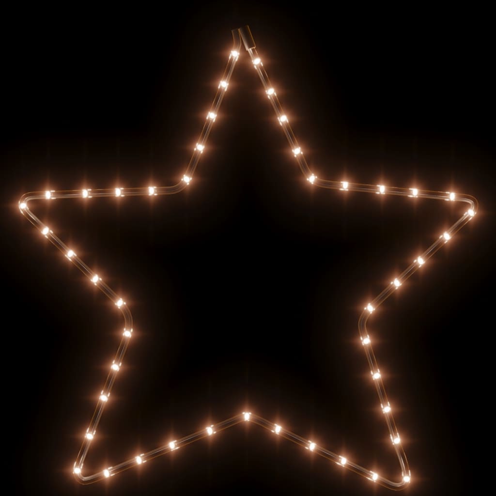 Figure božićne zvijezde 48 LED žarulja 3 kom tople bijele 56 cm