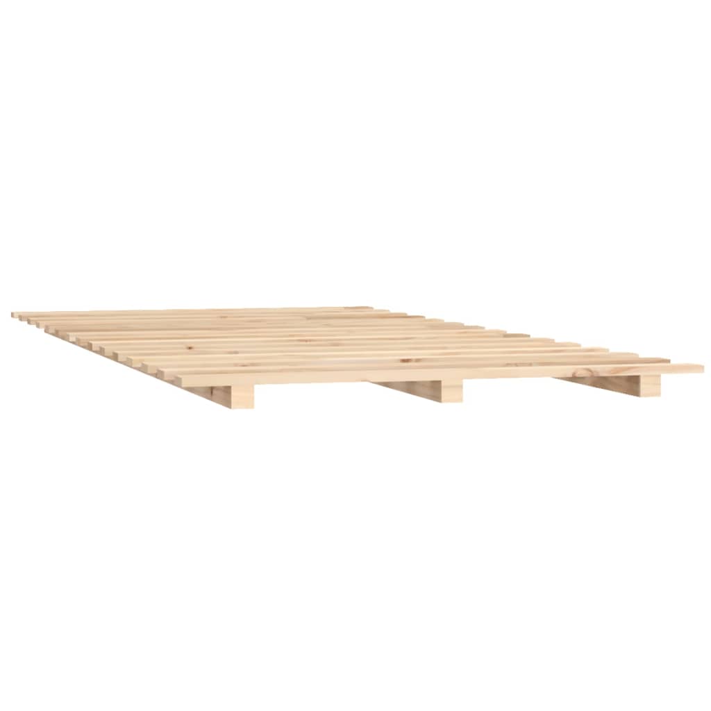 Okvir za krevet 135 x 190 cm od masivne borovine