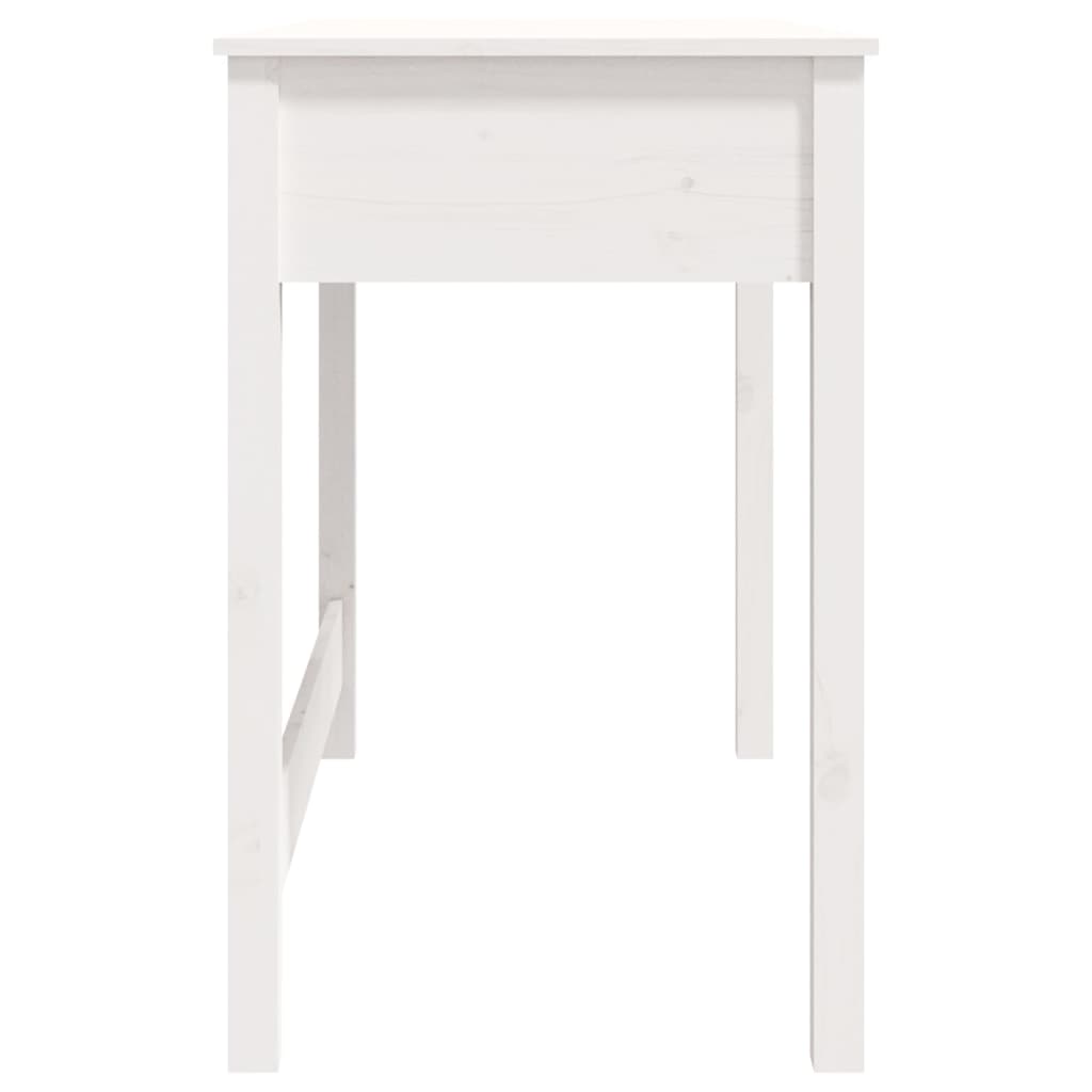 Radni stol s ladicama Bijela 100x50x78 cm od masivne borovine