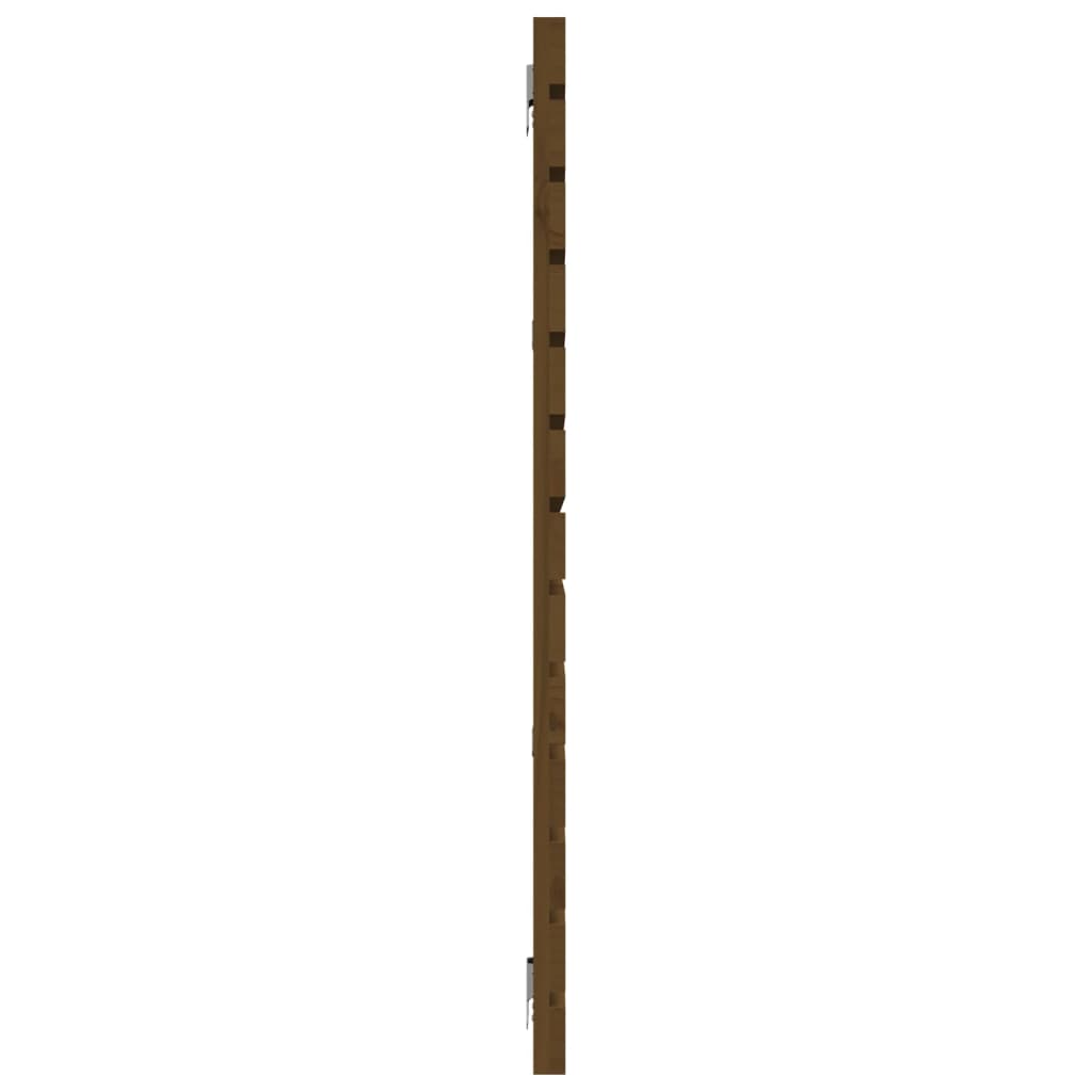 Zidno uzglavlje boja meda 156x3x91,5 cm masivna borovina