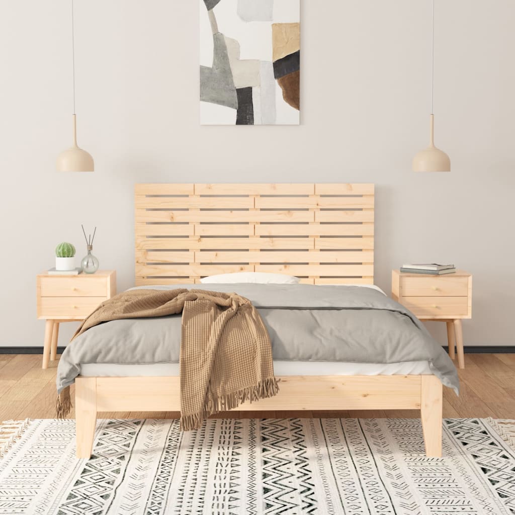 Zidno uzglavlje 146x3x63 cm od masivne borovine