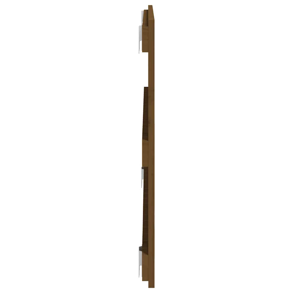 Zidno uzglavlje boja meda 108 x 3 x 60 cm od masivne borovine