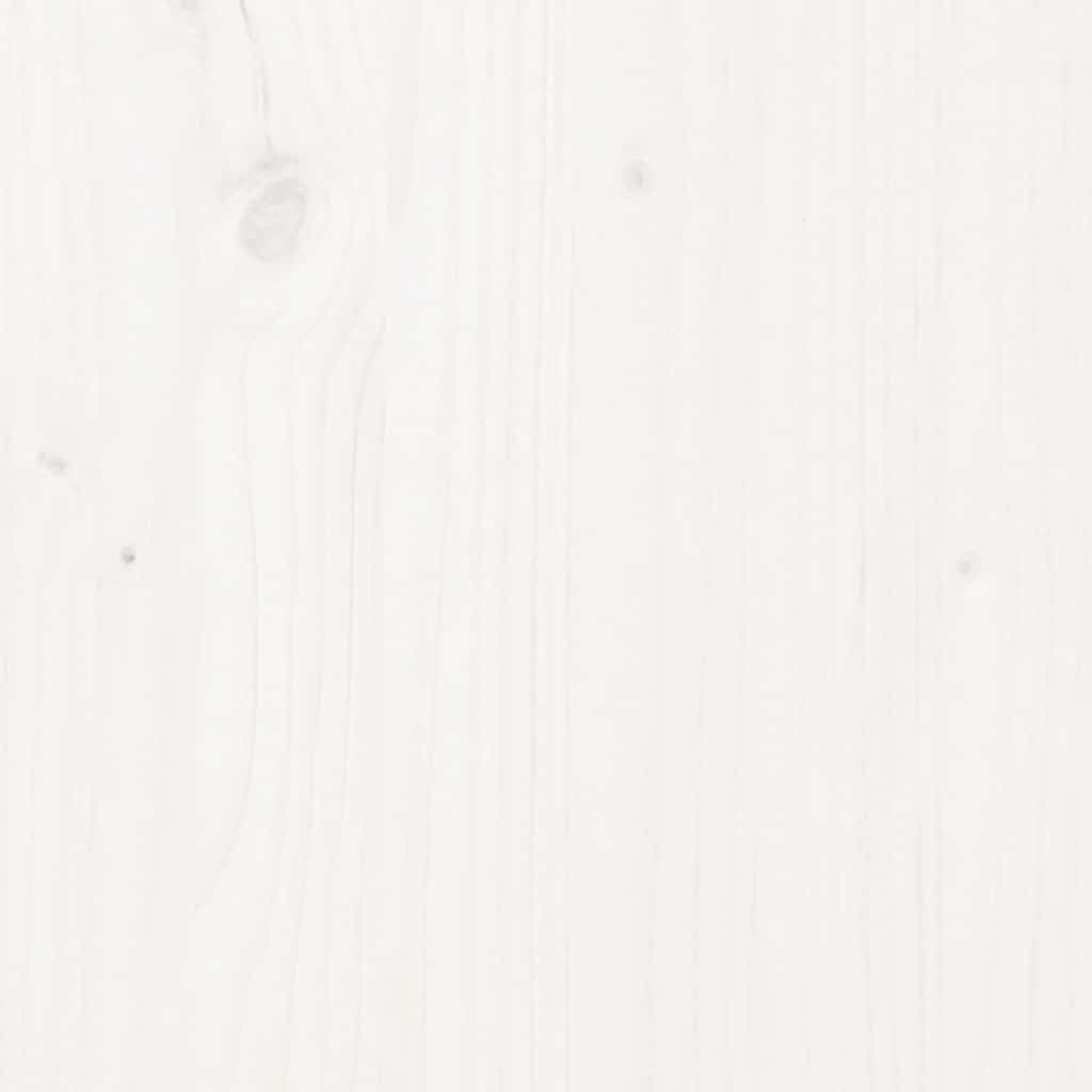 Zidno uzglavlje bijelo 159,5x3x60 cm od masivne borovine