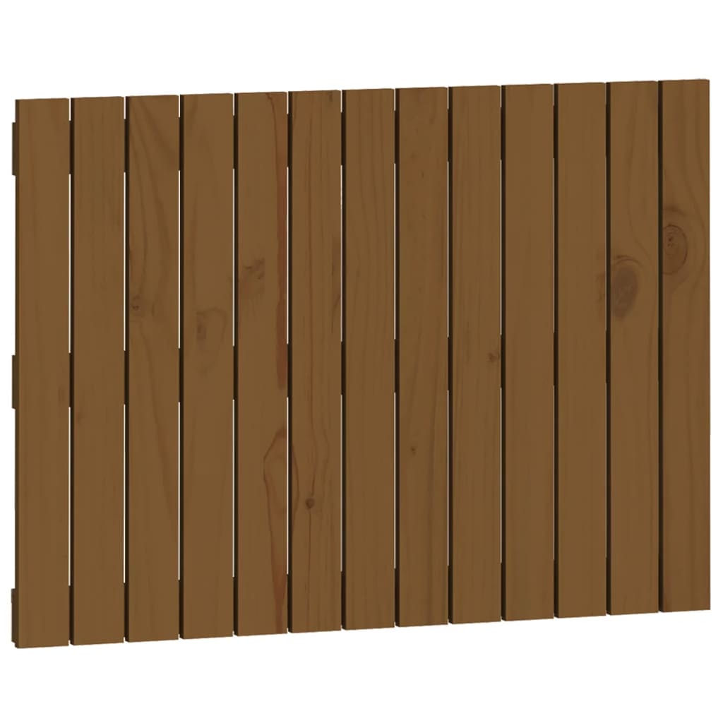 Uzglavlje za krevet boja meda 82,5x3x60 cm masivna borovina