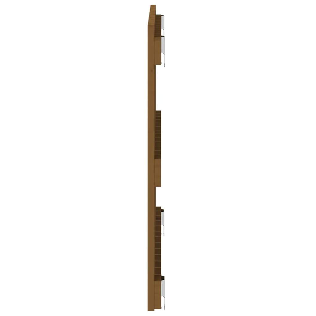 Uzglavlje za krevet boja meda 82,5x3x60 cm masivna borovina
