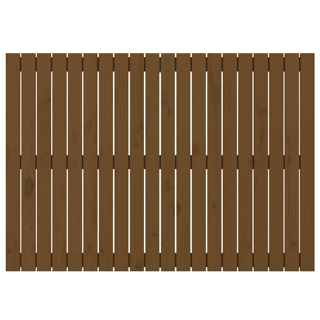 Uzglavlje za krevet boja meda 127,5x3x90 cm masivna borovina