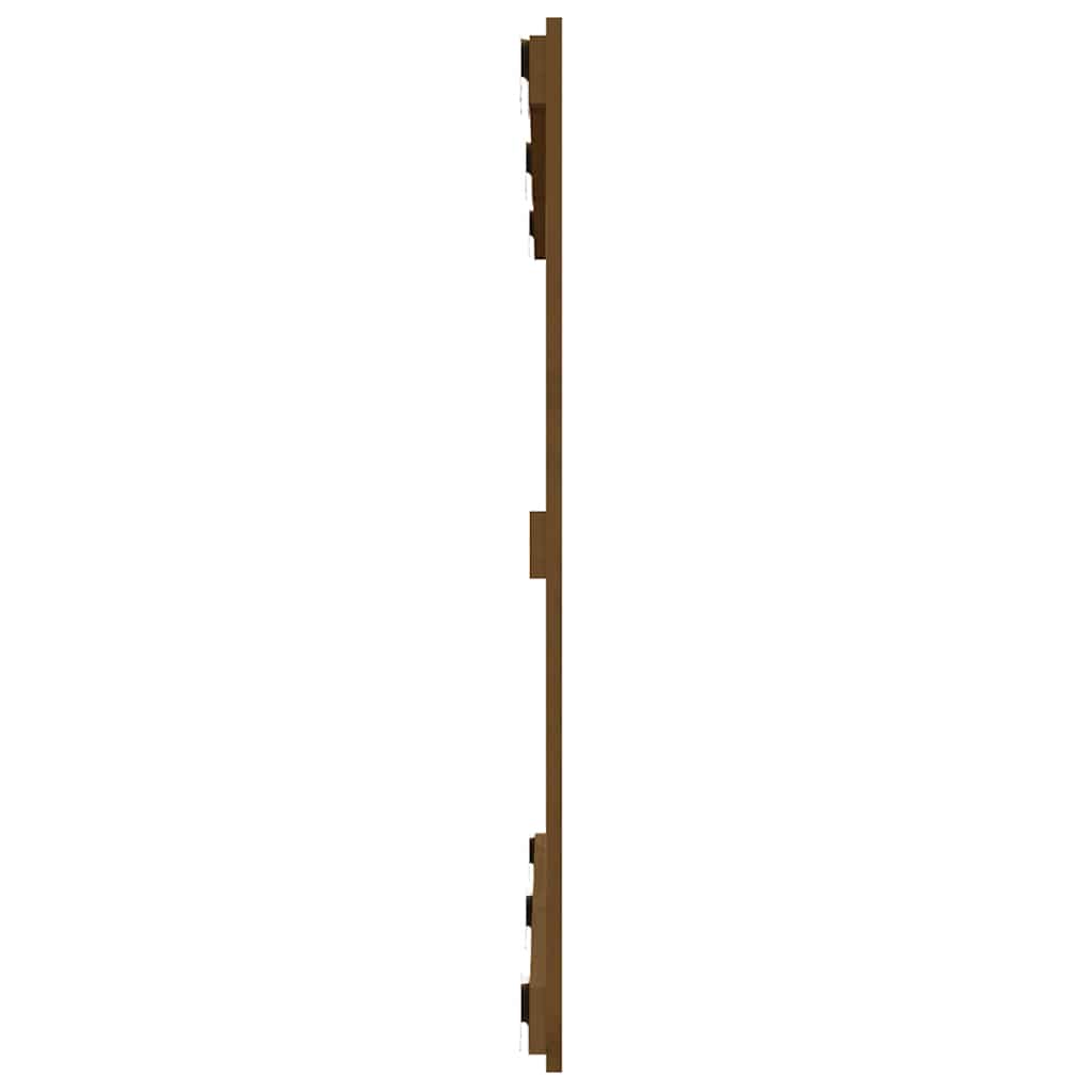 Uzglavlje za krevet boja meda 127,5x3x90 cm masivna borovina