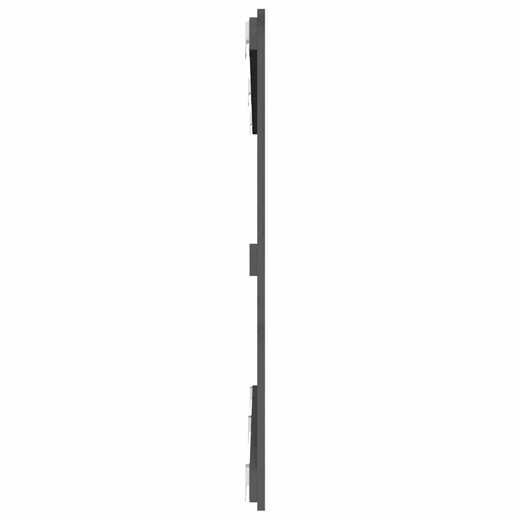 Zidno uzglavlje sivo 159,5x3x90 cm od masivne borovine