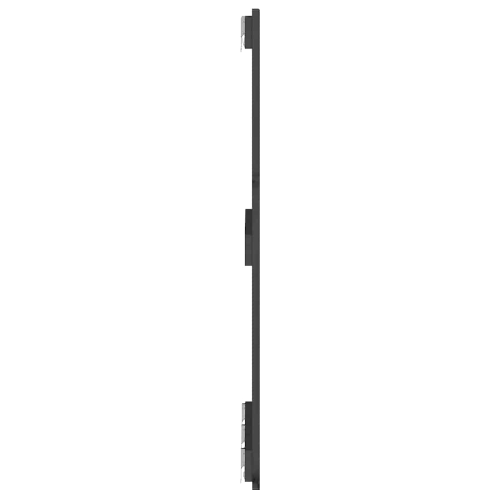 Zidno uzglavlje sivo 166x3x90 cm od masivne borovine
