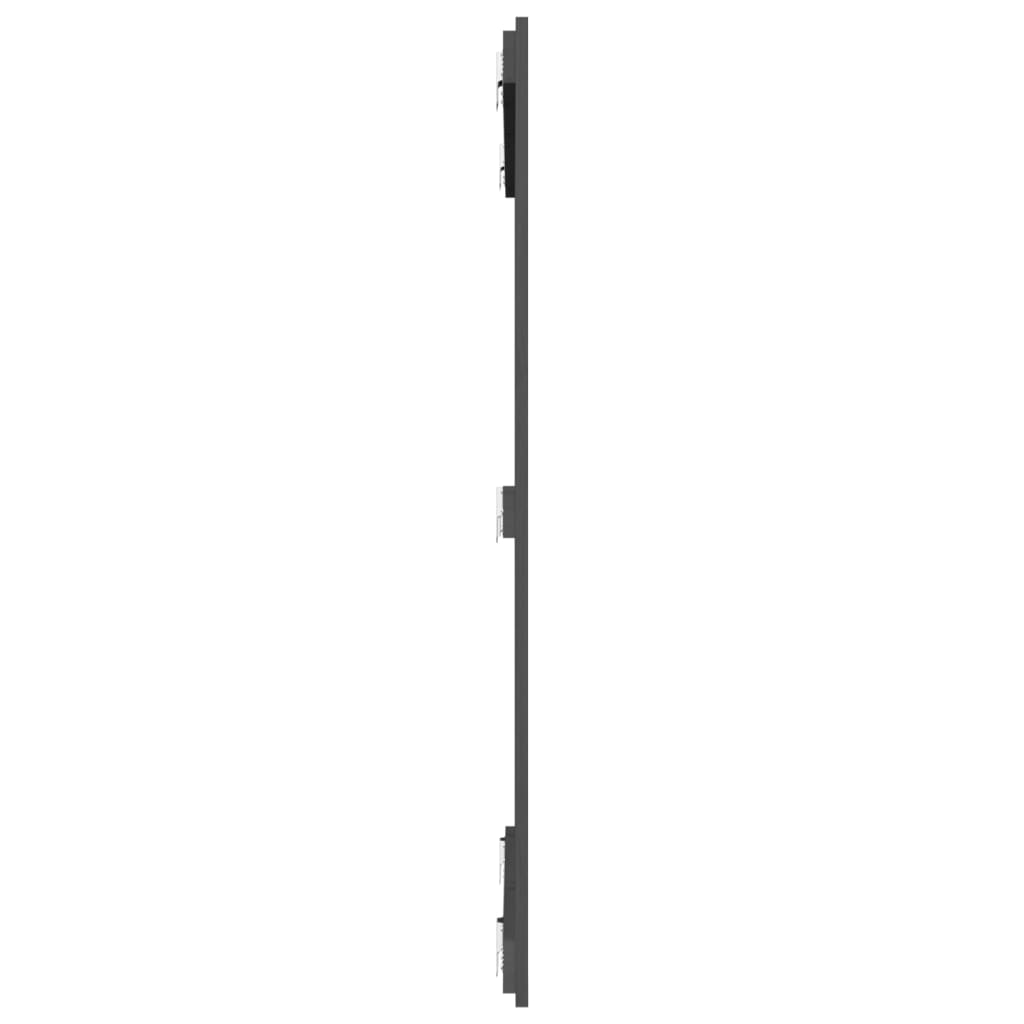 Zidno uzglavlje sivo 108x3x110 cm od masivne borovine