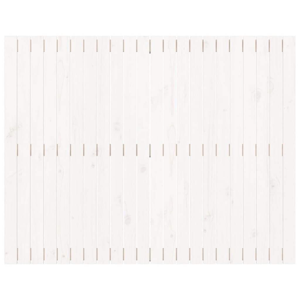 Zidno uzglavlje bijelo 140x3x110 cm od masivne borovine