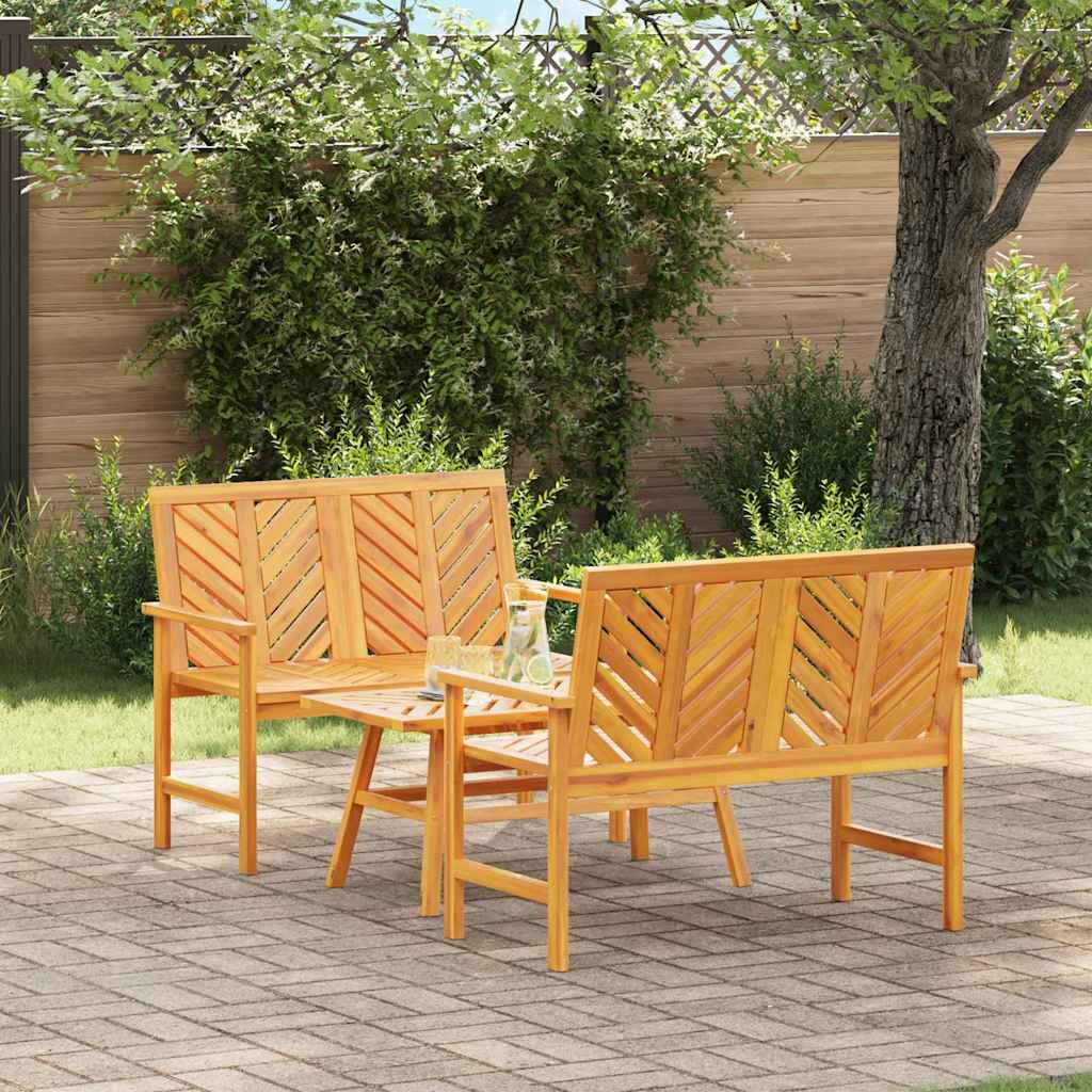 Set lounge namještaja za vrt 3 pcs Smeđa Čvrsto drvo akacije