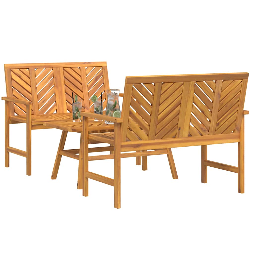 Set lounge namještaja za vrt 3 pcs Smeđa Čvrsto drvo akacije
