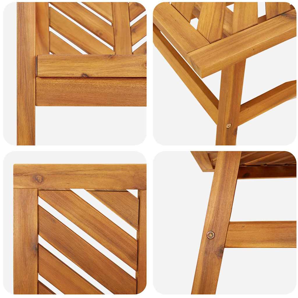 Set lounge namještaja za vrt 5 pcs Smeđa Čvrsto drvo akacije