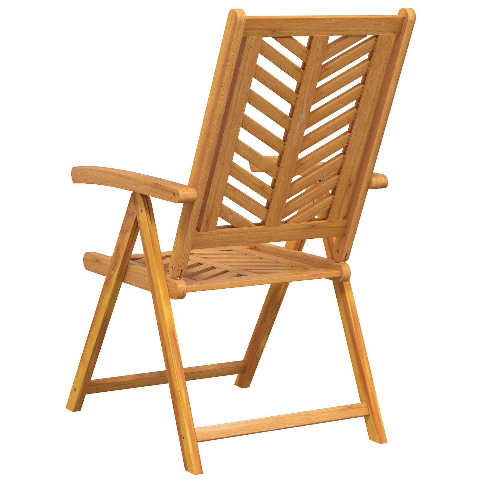 Vrtna stolica 6 pcs Smeđa 57 x 72 x 109 cm Čvrsto drvo akacije
