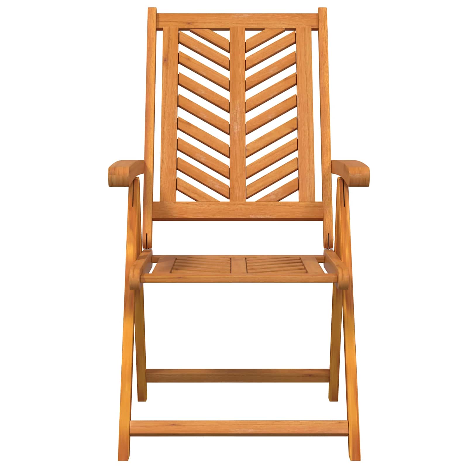 Vrtna stolica 6 pcs Smeđa 57 x 72 x 109 cm Čvrsto drvo akacije